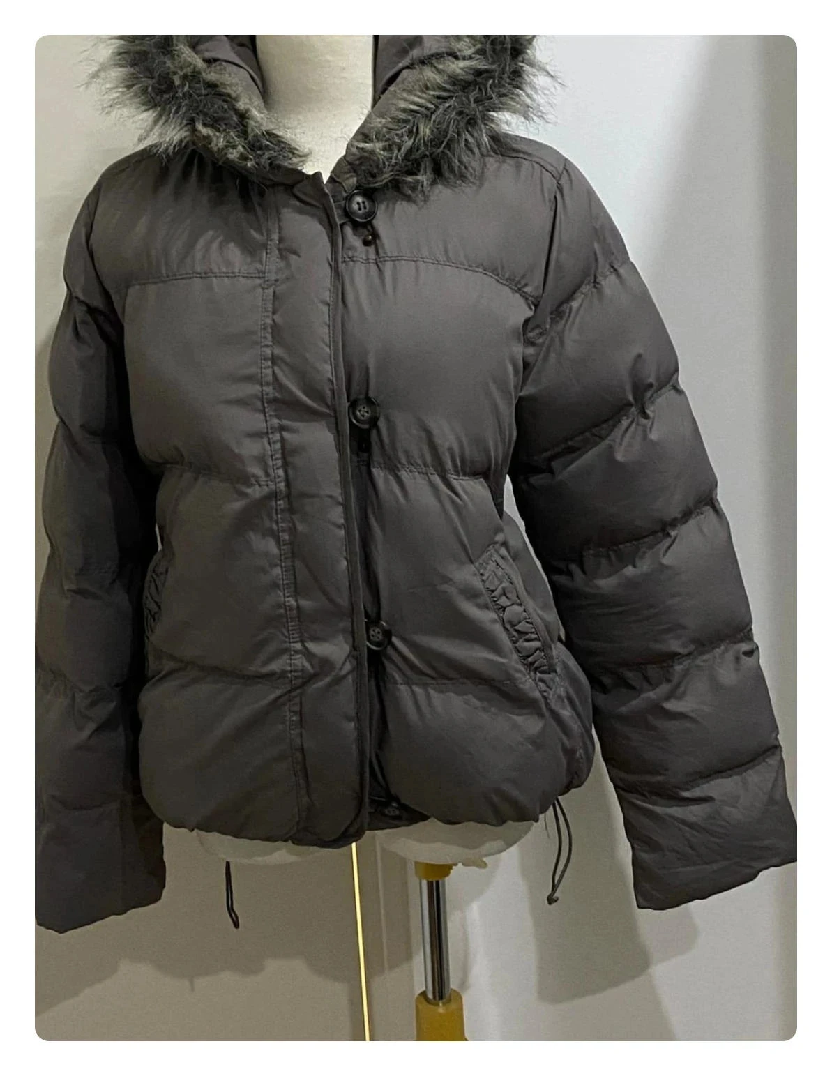 Doudoune Monoprix blouson anorak à capuche gris Tamanho M – photo 4